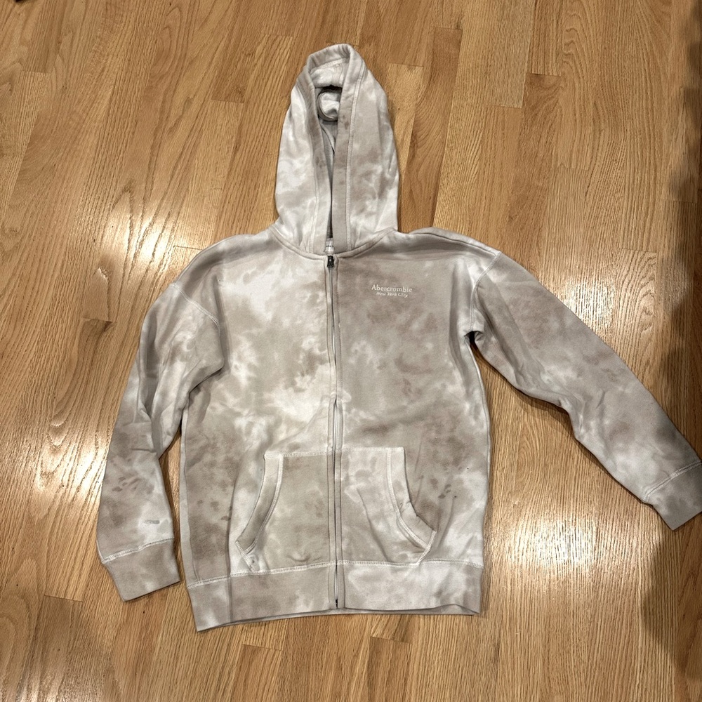 Abercrombie kids tie dye zip up hoodie